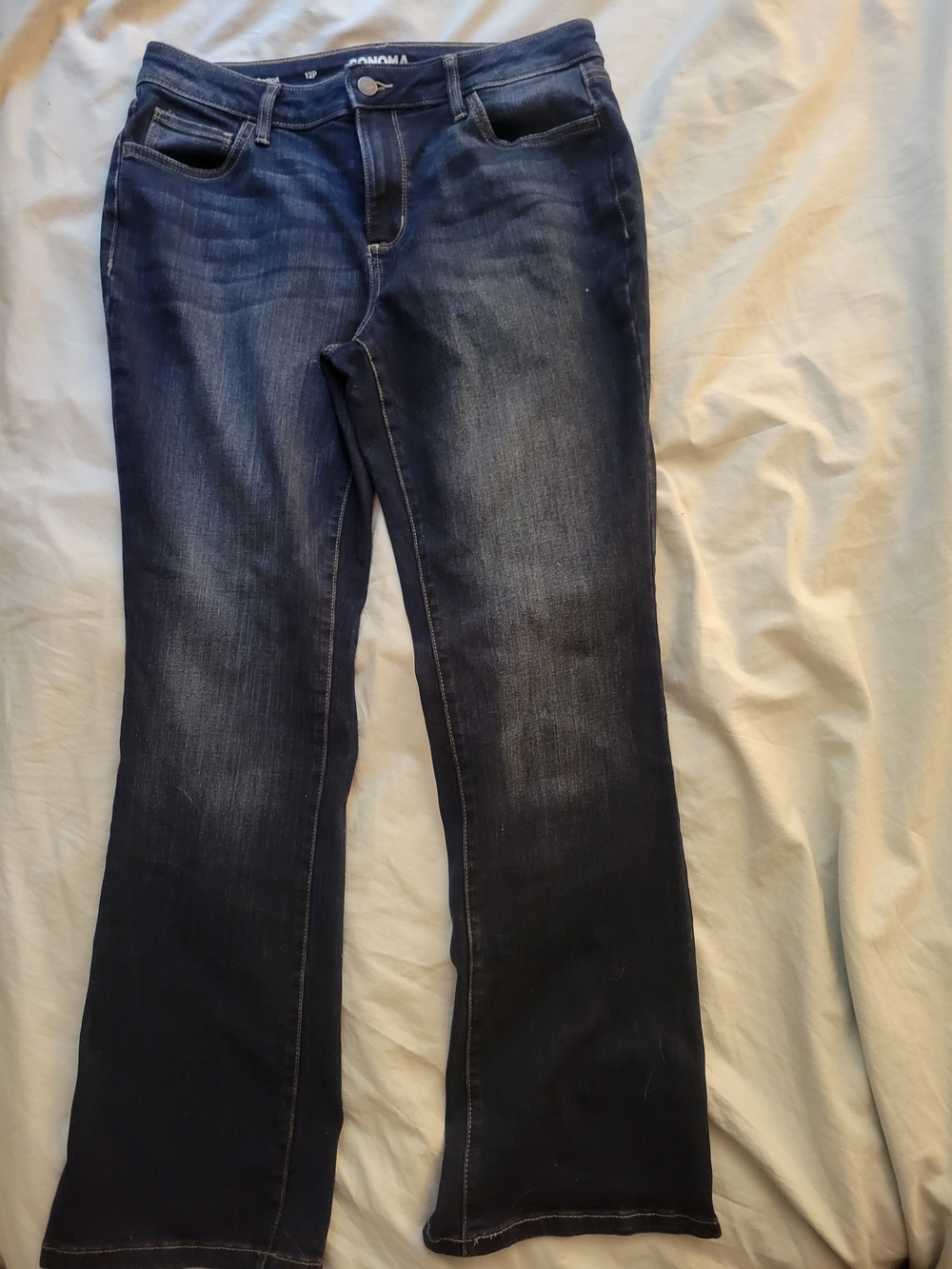 Sonoma Dark Blue Flared Women’s Jeans